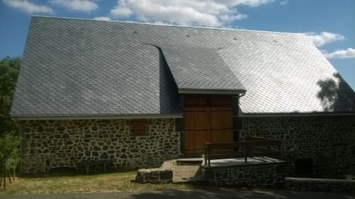 Grange toiture ardoise Tauves
