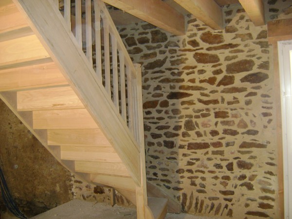 Escalier bois frêne rénovation